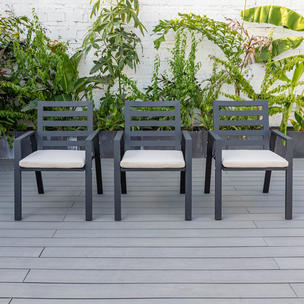 Chelsea Modern Patio Dining Armchair Set of 2. Picture 30