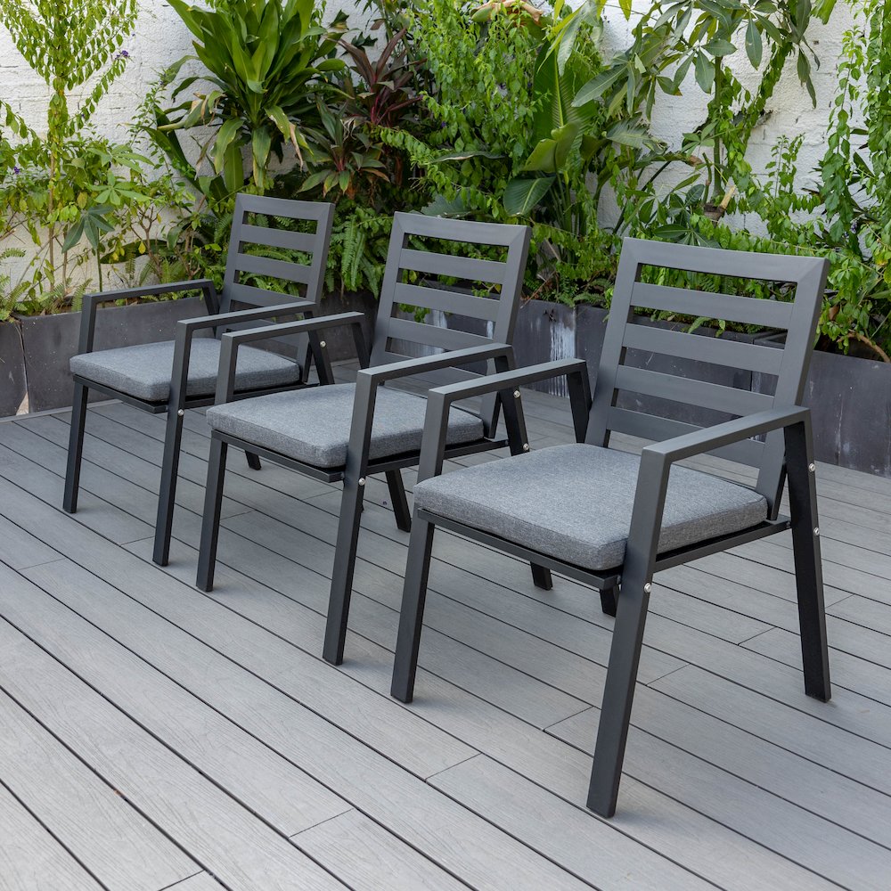 Chelsea Modern Patio Dining Armchair Set of 2. Picture 38