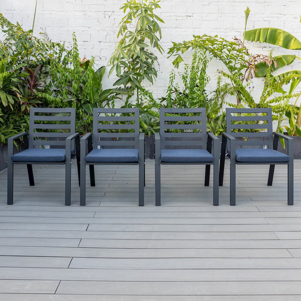 Chelsea Modern Patio Dining Armchair Set of 2. Picture 79