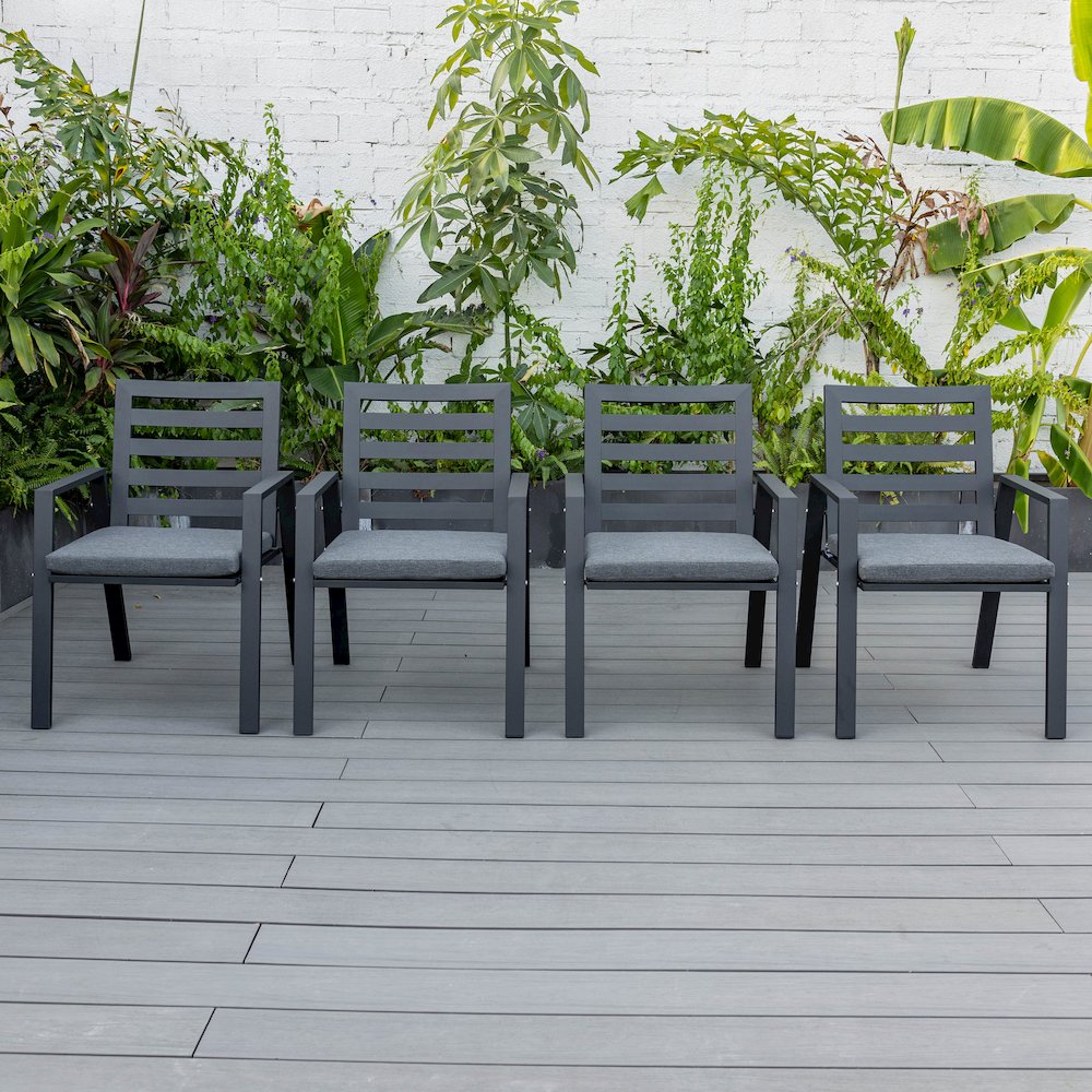 Chelsea Modern Patio Dining Armchair Set of 2. Picture 41