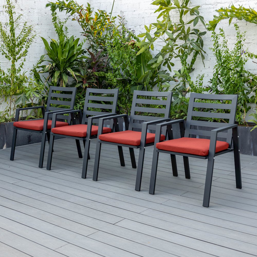 Chelsea Modern Patio Dining Armchair Set of 2. Picture 87