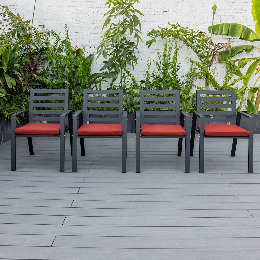 Chelsea Modern Patio Dining Armchair Set of 2. Picture 88