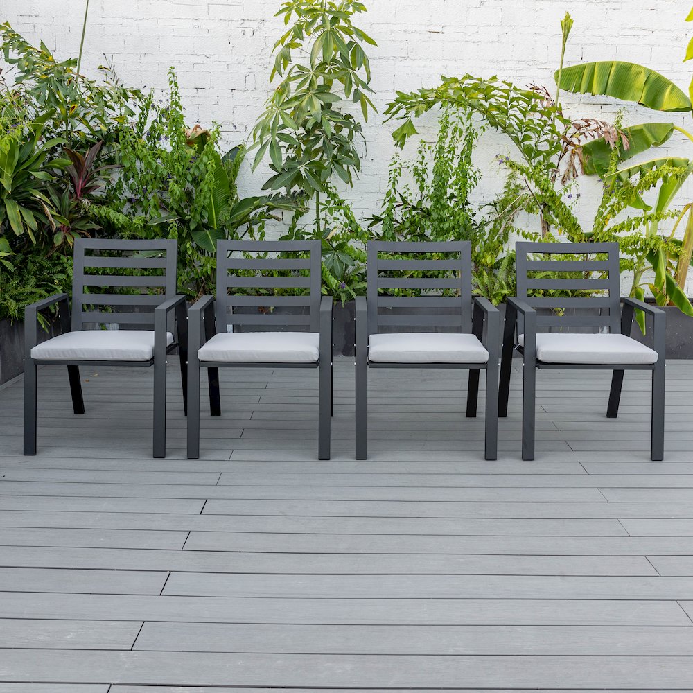 Chelsea Modern Patio Dining Armchair Set of 2. Picture 96