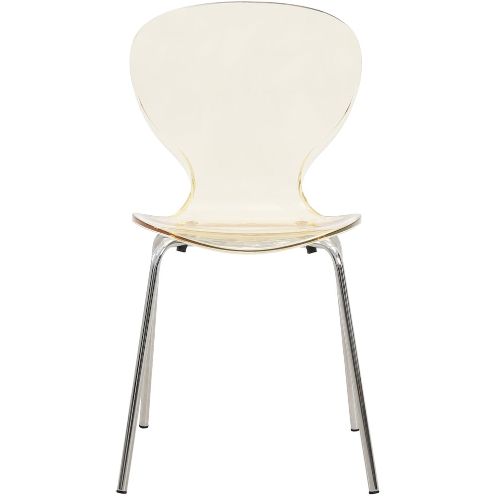 Modern Oyster Transparent Side Chair. Picture 13
