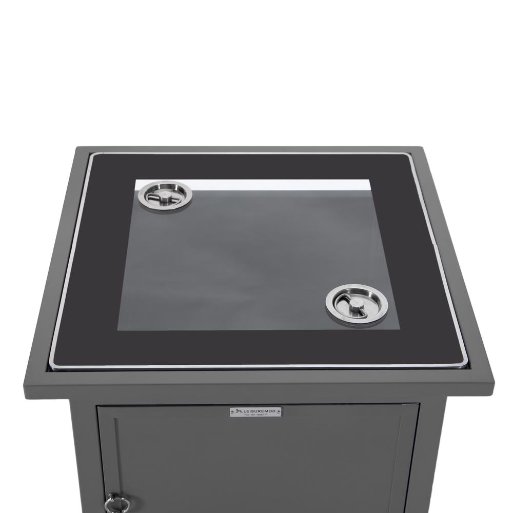 Walbrooke Grey Patio Square Tank Holder. Picture 2