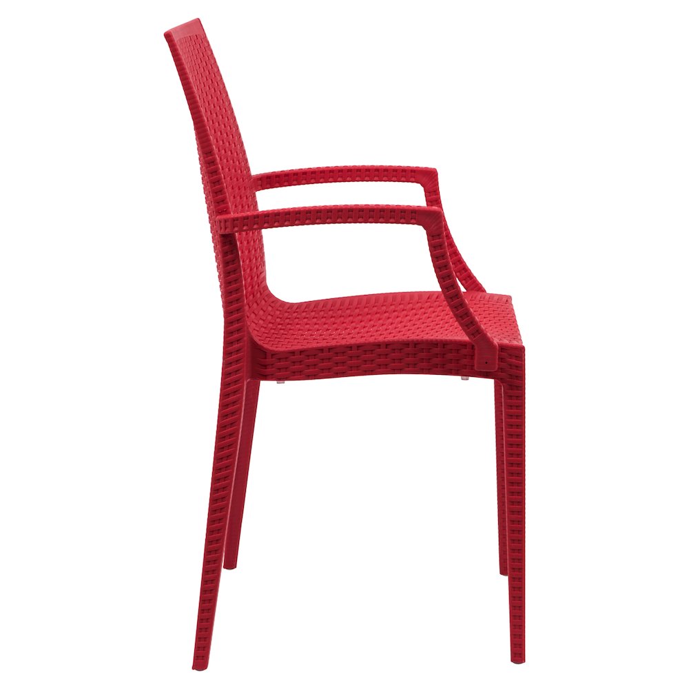 Weave Mace Indoor/Outdoor Chair (With Arms), Set of 2. Picture 4