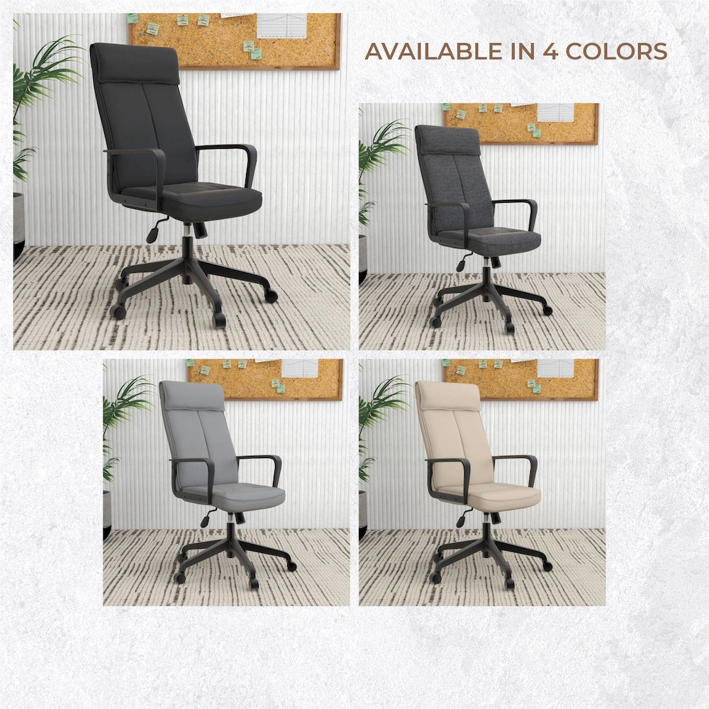 Aiaria Collection Modern Office Chair In Black. Picture 12