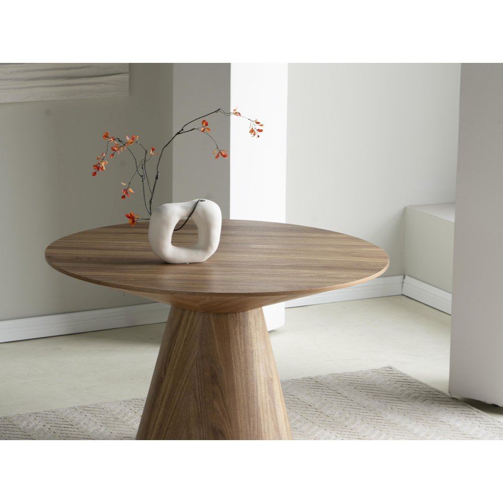 Fynix Collection Modern Dining Table In Natural Wood. Picture 25