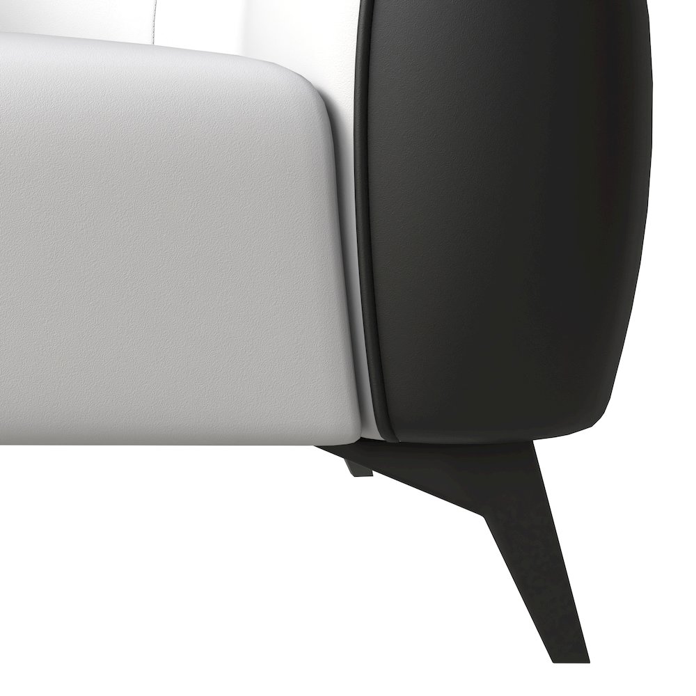 Opula Collection Single Seater Sofa In Black and White. Picture 12