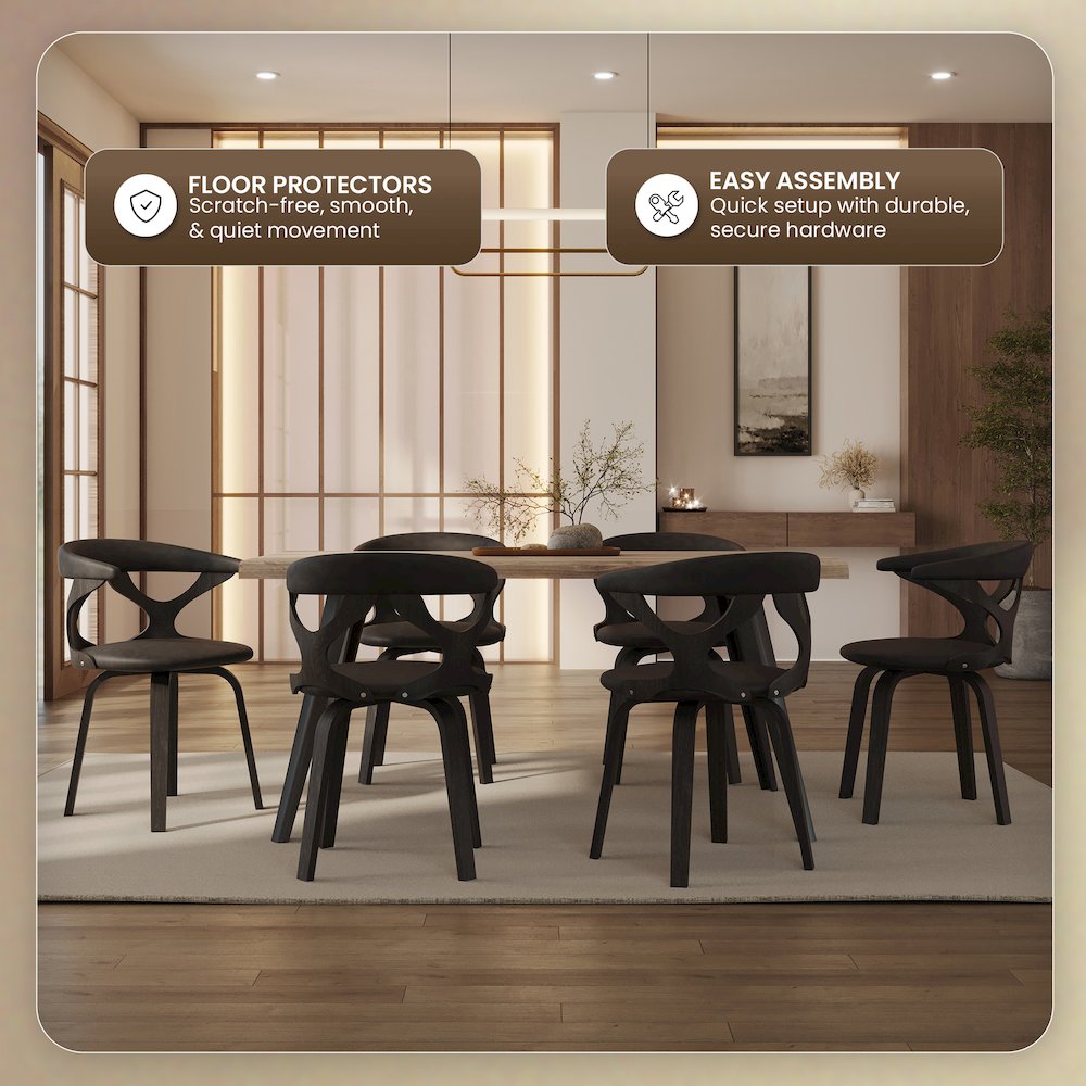 Modern Wooden Dining Chair. Picture 7