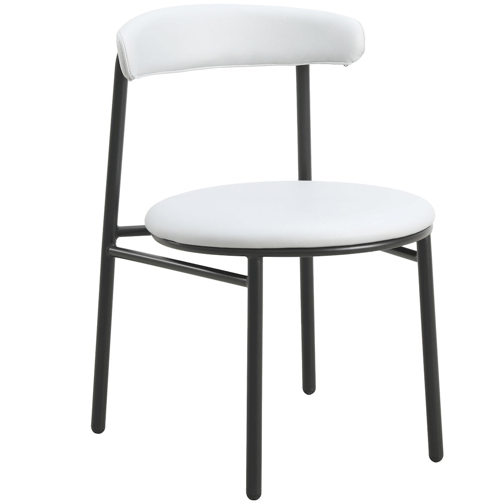 Lume Collection Modern Dining Chair in Grey Set of 2. Picture 4