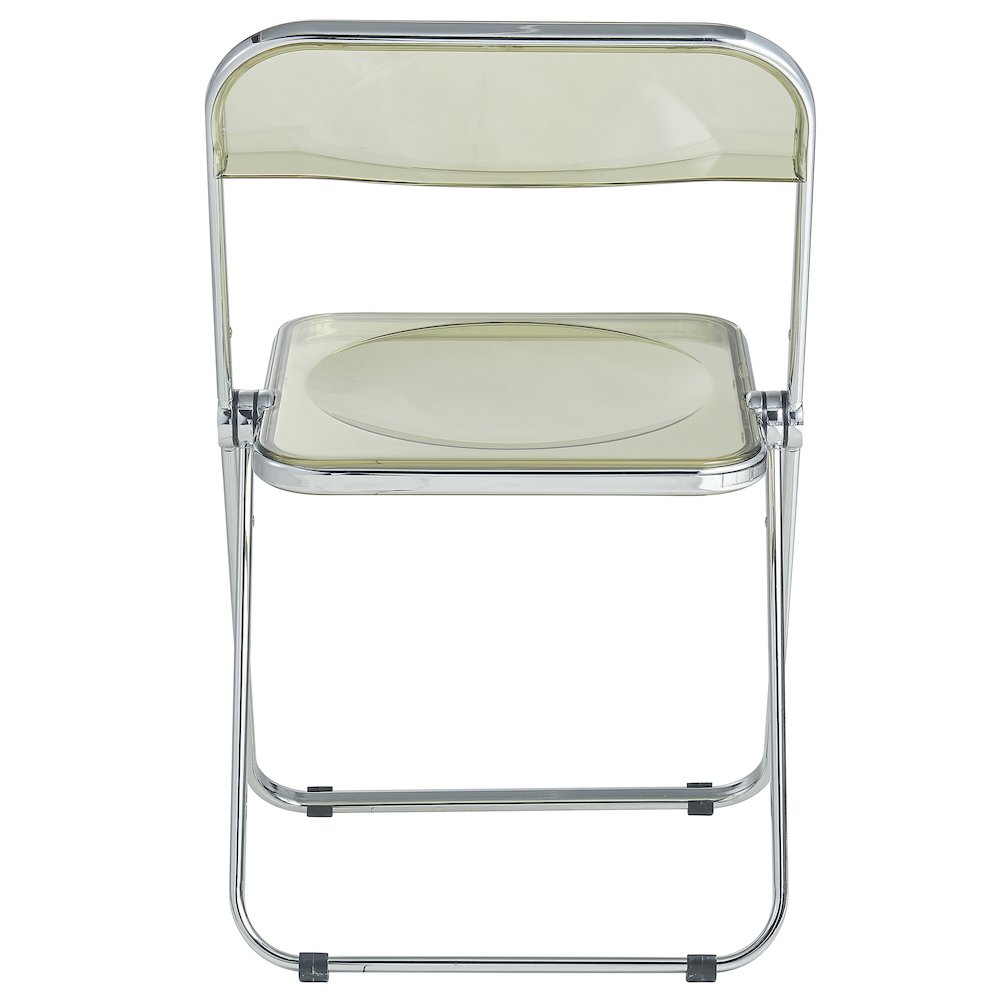 Lawrence Acrylic Folding Chair With Metal Frame, Set of 2. Picture 20