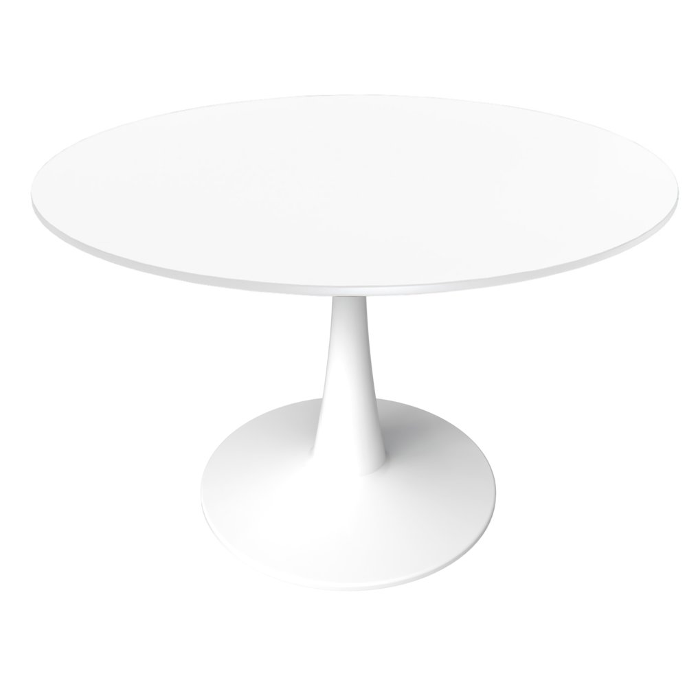 Bristol, 40" Round dining table in White. Picture 9