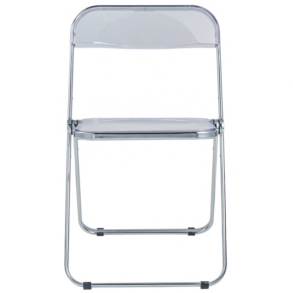 Lawrence Acrylic Folding Chair With Metal Frame. Picture 12