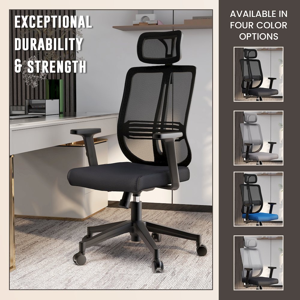 Office Nift Series Office Task Chair In Black. Picture 9