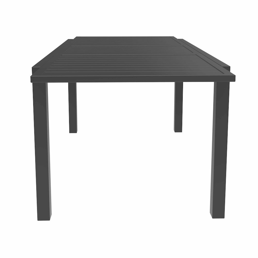 Marlin Extenable outdoor Dining Table 78-118 in Black. Picture 22