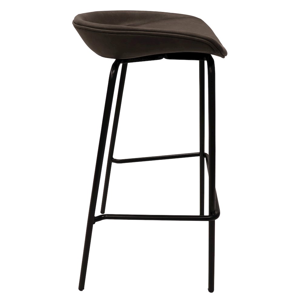 Servos Modern Barstool in Elephant Grey. Picture 14