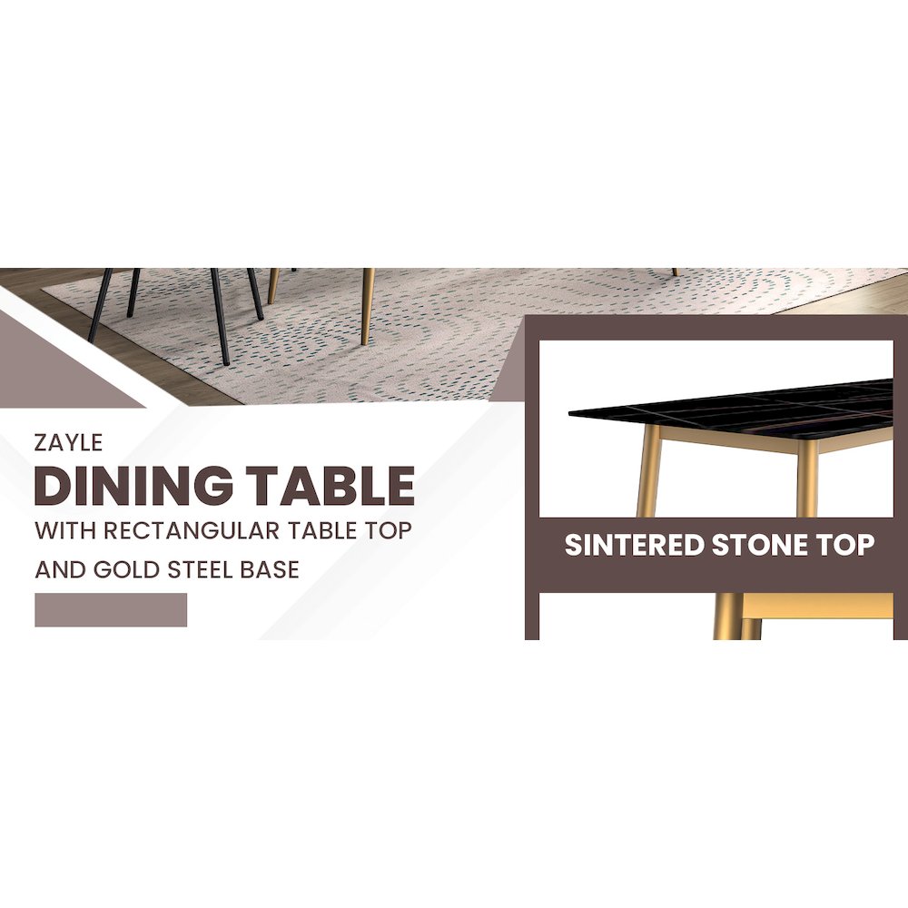 Zayle Series Modern Dining Table. Picture 2