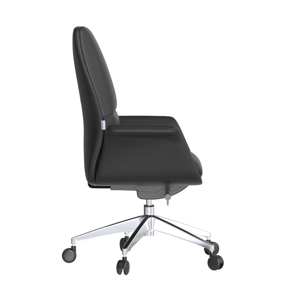 Summit Series Office Chair In Black Leather. Picture 6