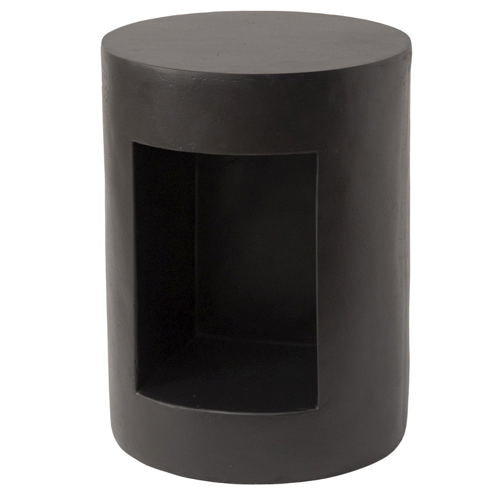 Modern Side End Table Nook Series In Black. Picture 1