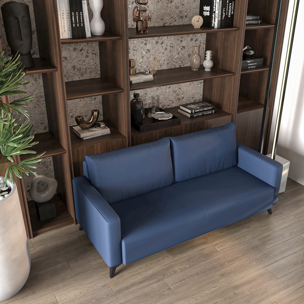Inno Collection Three Seater Sofa In Dark Blue. Picture 9