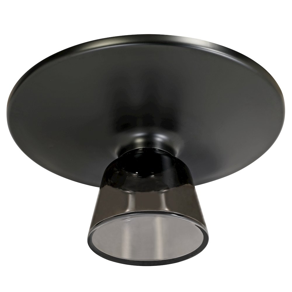 Tully Collection Glass Coffee Table Grey glass, Black Rim with Black GLass Top. Picture 18