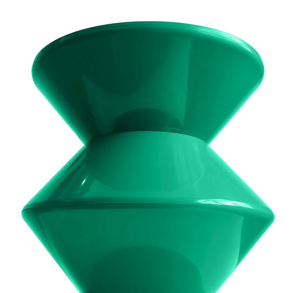 Aura Modern Plastic Side End Table, Indoor/Outdoor Use, Green. Picture 11