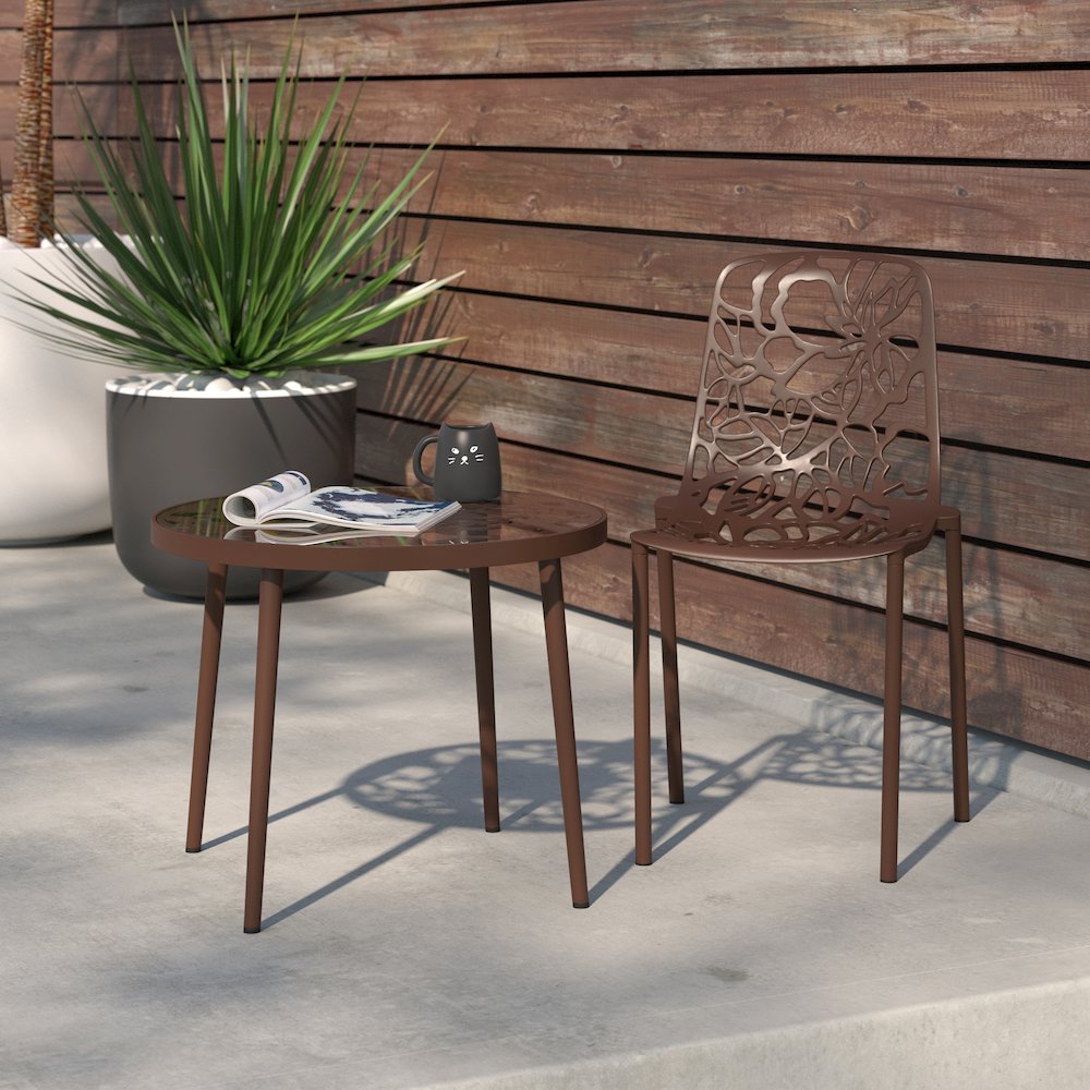 Modern Devon Aluminum Chair. Picture 1