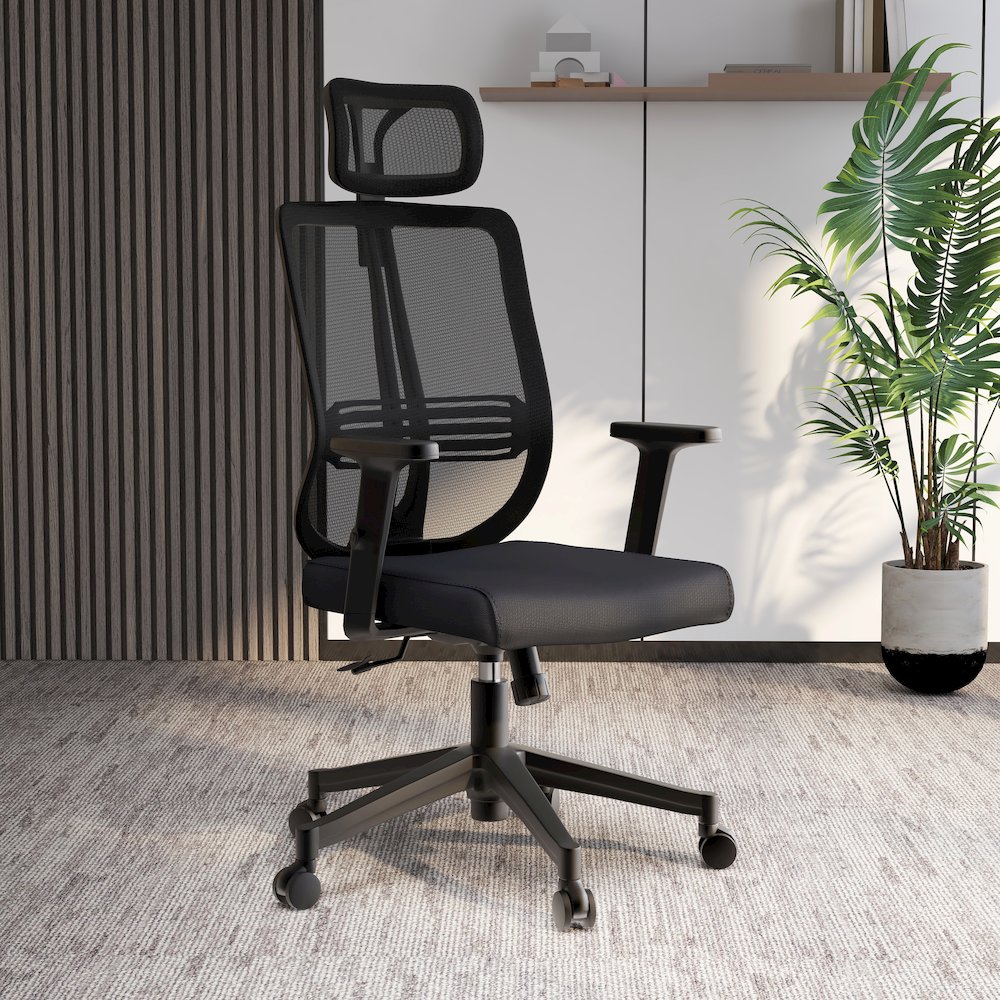 Office Nift Series Office Task Chair In Black. Picture 5