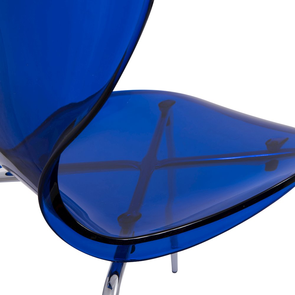Modern Oyster Transparent Side Chair. Picture 10
