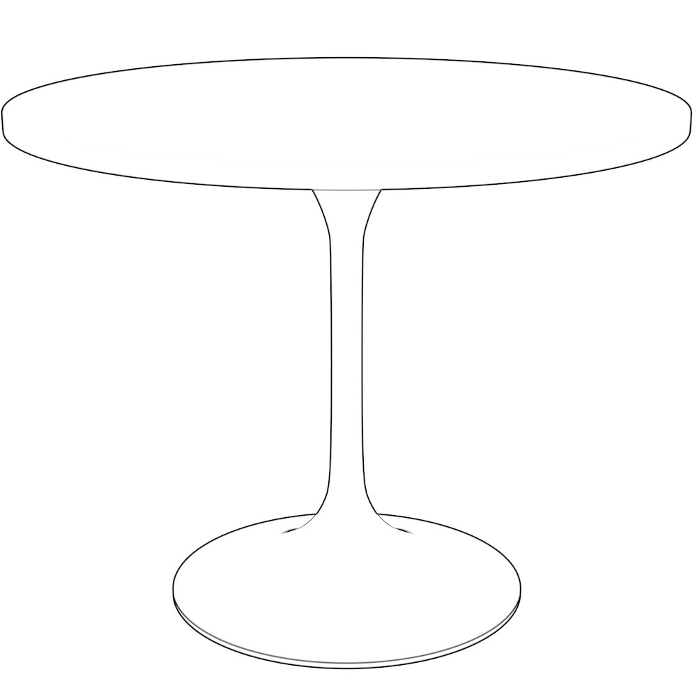 Verve Collection 36" Round Dining Table. Picture 6