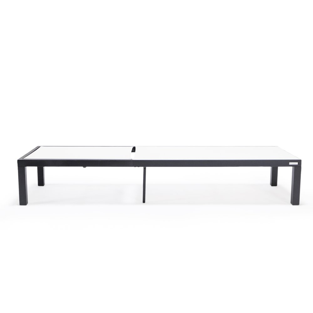 Marlin Patio Chaise Lounge Chair With Black Aluminum Frame. Picture 10