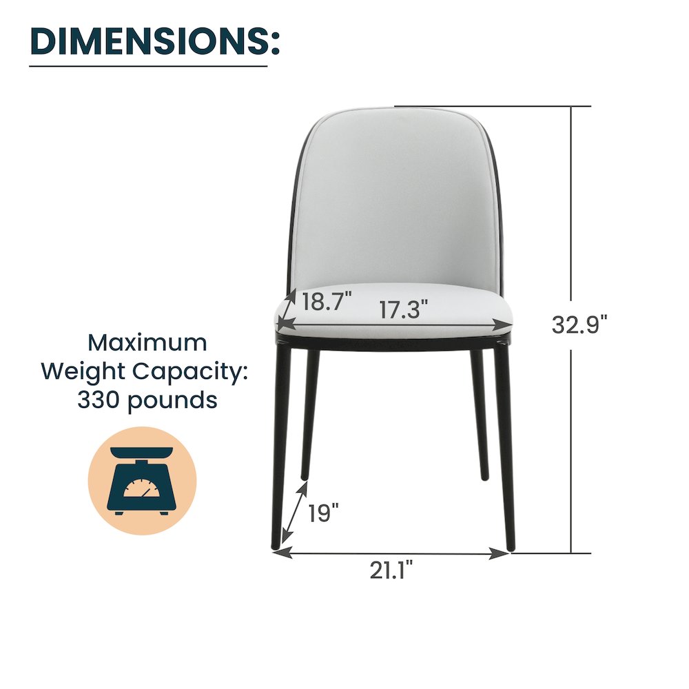 Tule Mid-Century Modern Dining Side Chair. Picture 7