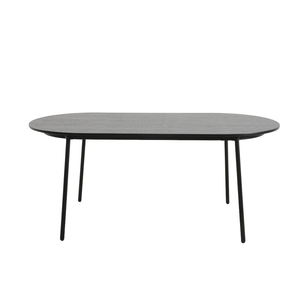 Tule 7-Piece Dining Set in Steel Frame with 6 Upholstered Seat Dining Table. Picture 7