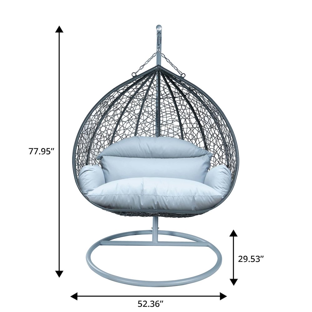 Recluse Collection Modern Outdoor Swing Chair. Picture 12