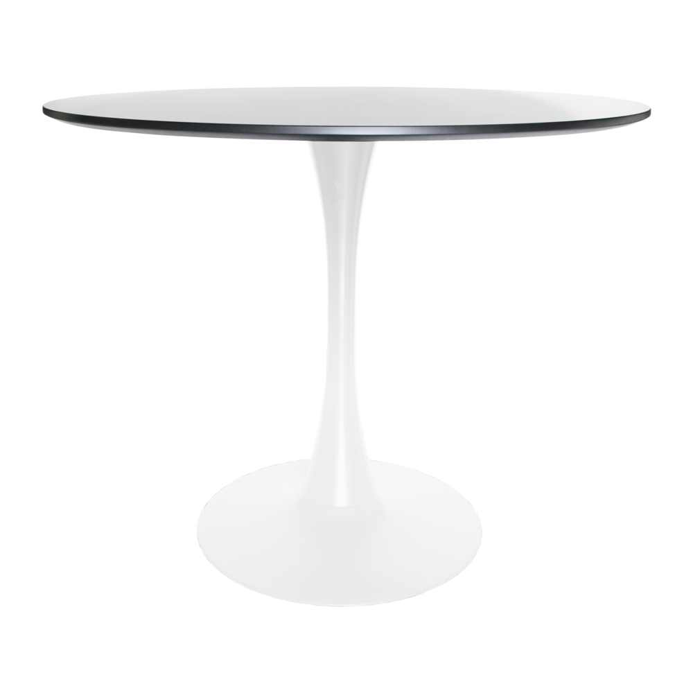 Round Dining Table with Wood Top. Picture 2