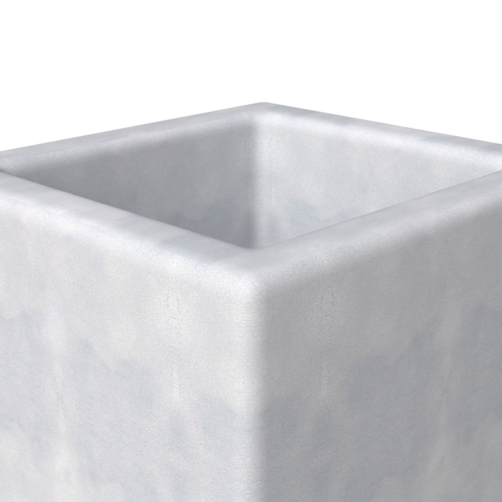 Terra Series Poly Stone Plant...n Aged Concrete 10.2" x 10.2" 23.6" High. Picture 11