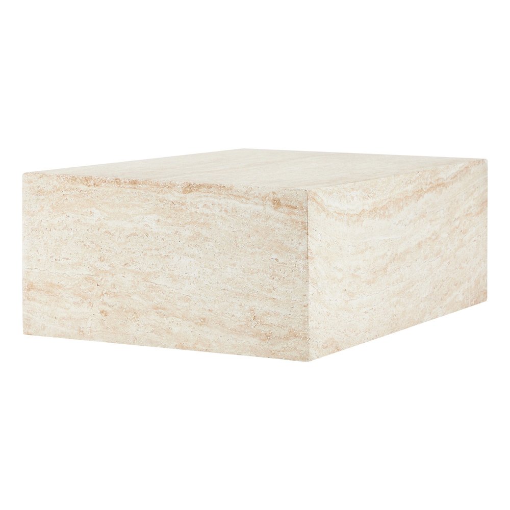 Maya Collection Outdoor/Indoor Coffee Table in Travertine. Picture 10