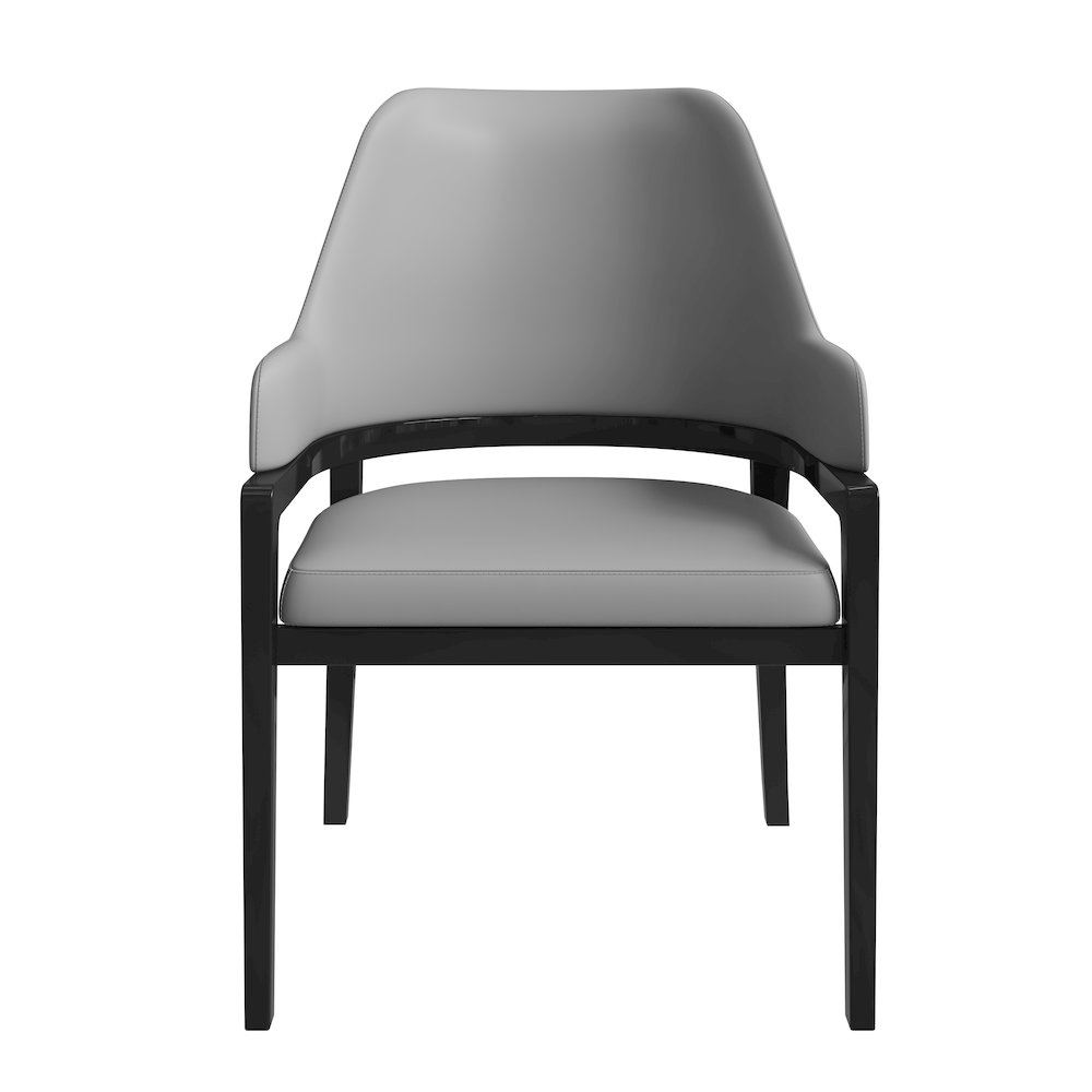 Ethora Collection Modern Wooden Dining Chair in Grey. Picture 6