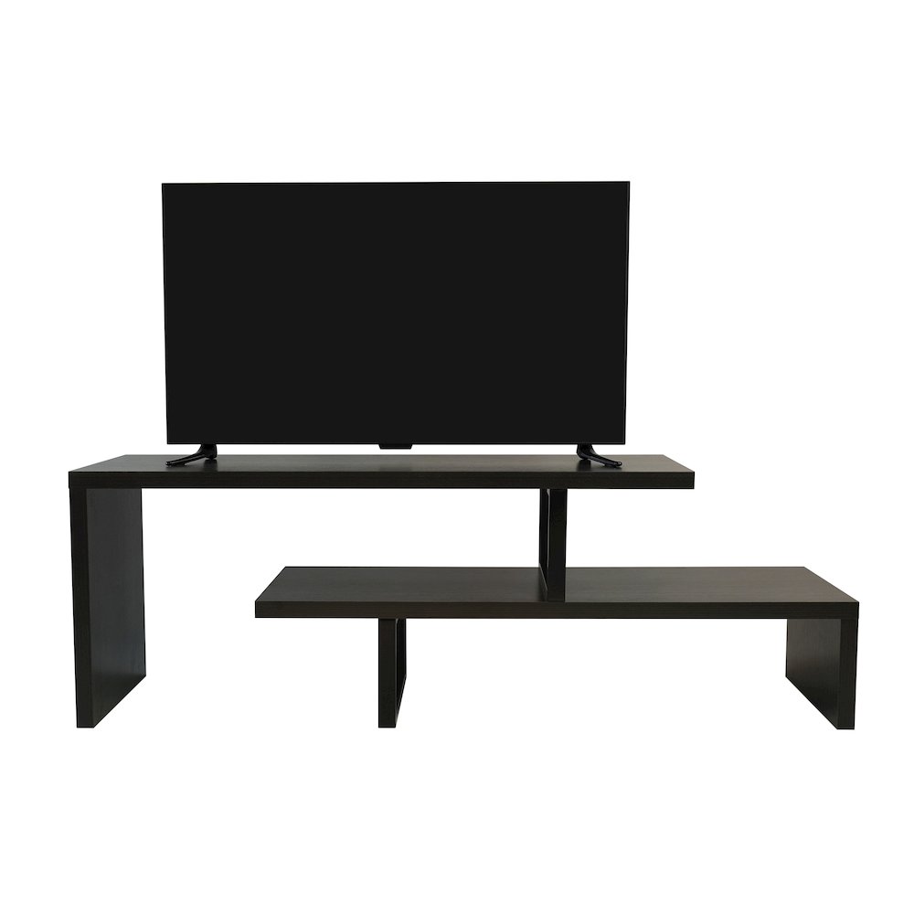 Orford Mid-Century Modern TV Stand in Phantom Grey. Picture 4