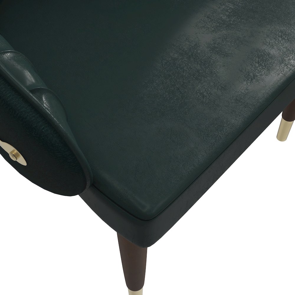 Elara Collection Wooden Dining Chair in Two-Tone Green Set of 2. Picture 11