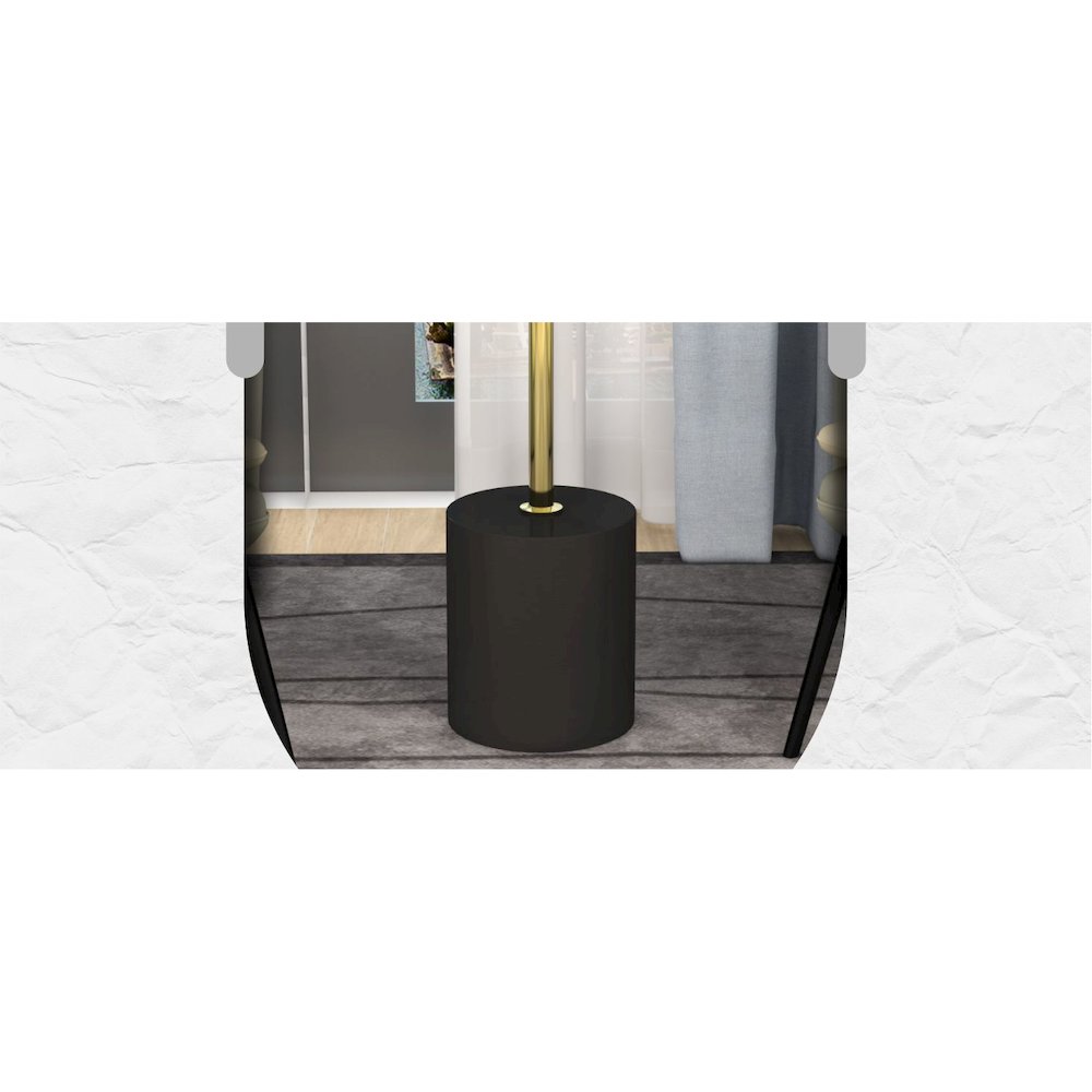 Malta Collection Modern End Table In Black. Picture 30