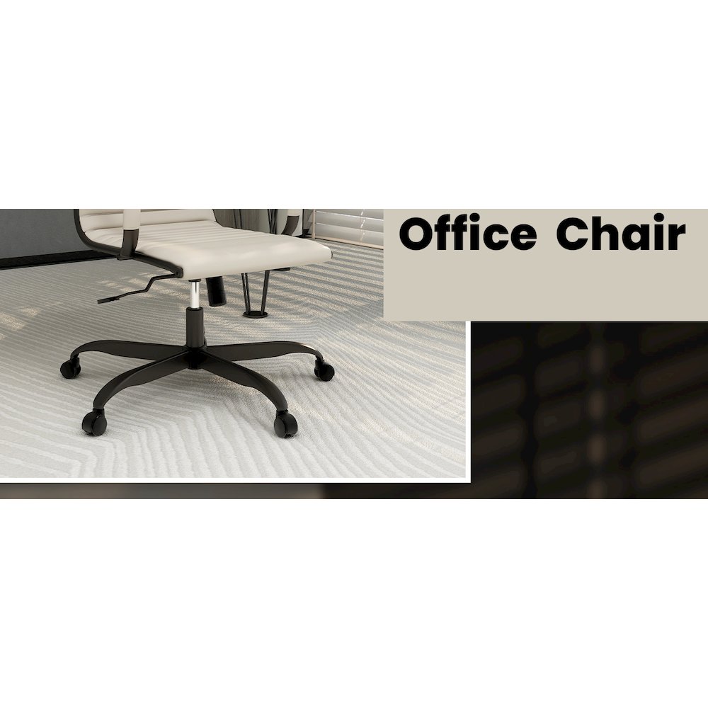Harris Leather Home Office Chair in Tan With Black Frame. Picture 3