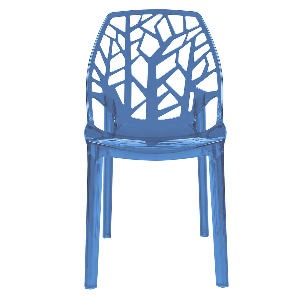 Cornelia Modern Spring Cut-Out Tree Design Stackable Dining Chair. Picture 3