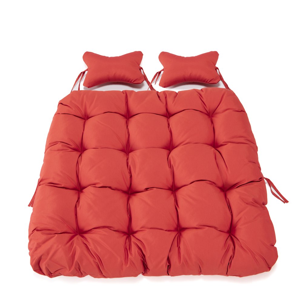 Wicker 2 Person Double Folding Hanging Egg Swing Cushion. Picture 5