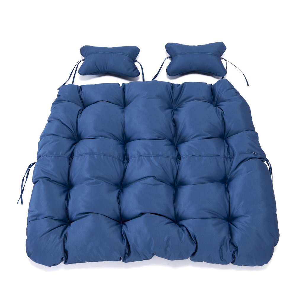 Wicker 2 Person Double Folding Hanging Egg Swing Cushion. Picture 6