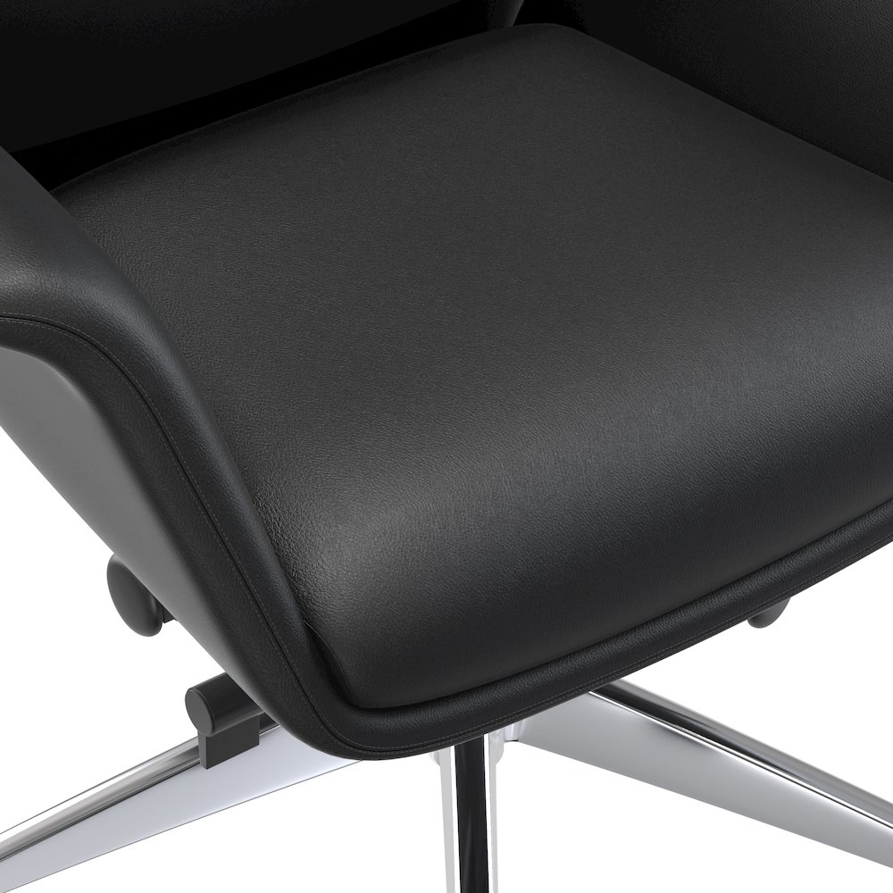 Summit Series Office Chair In Black Leather. Picture 13