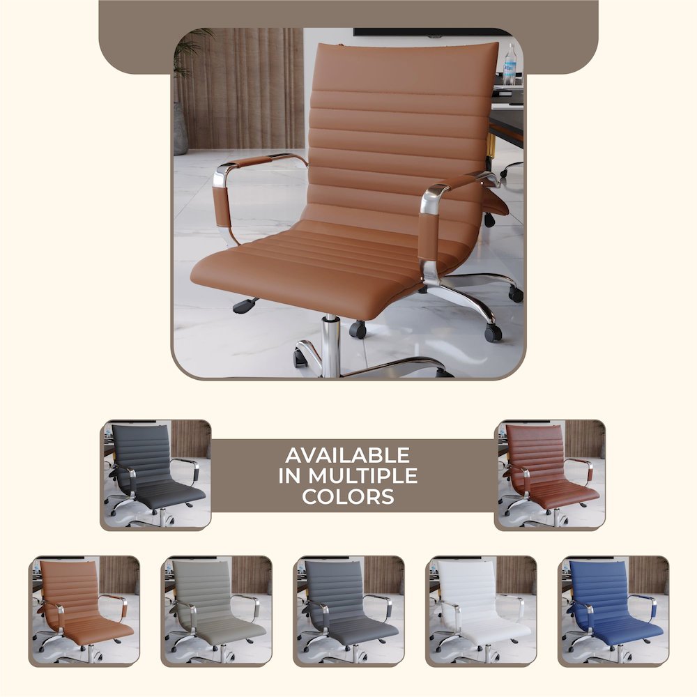 Harris Modern Adjustable Office Executive Swivel Chair Task Office Chair. Picture 36