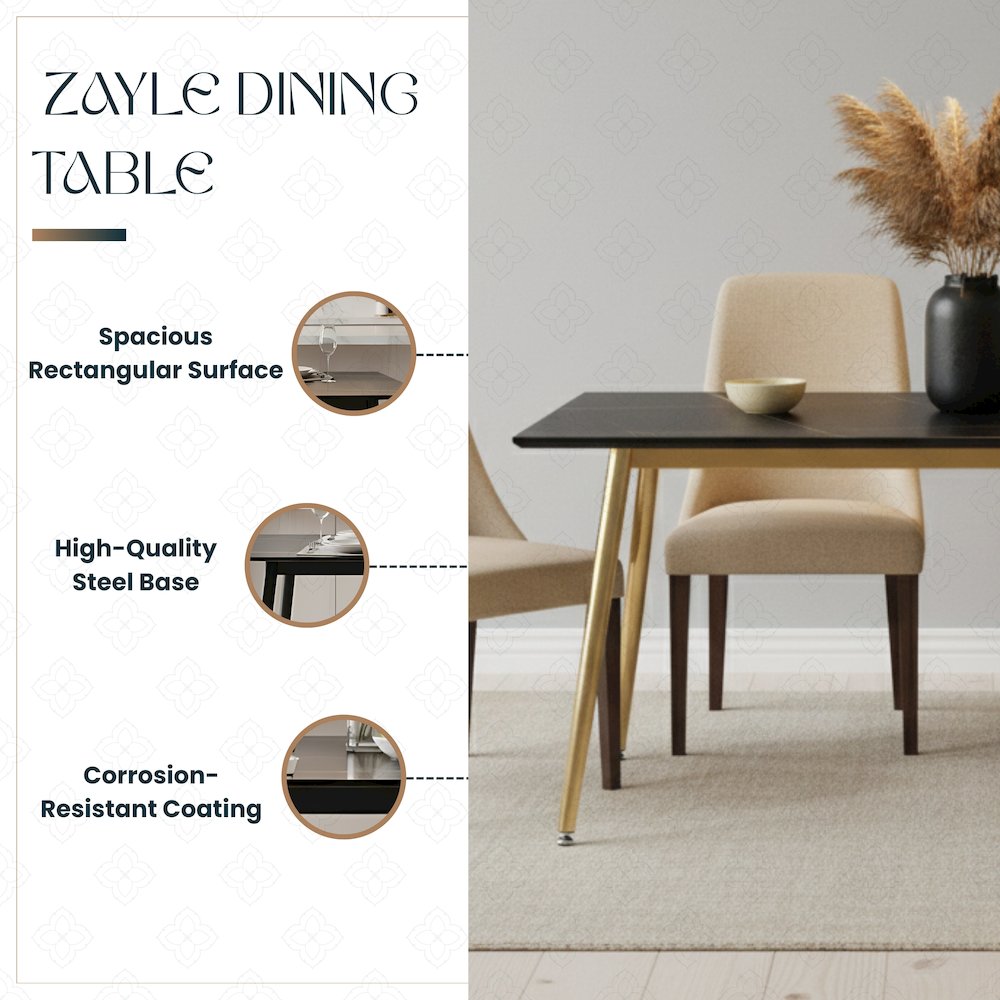 Zayle Series Modern Dining Table. Picture 14