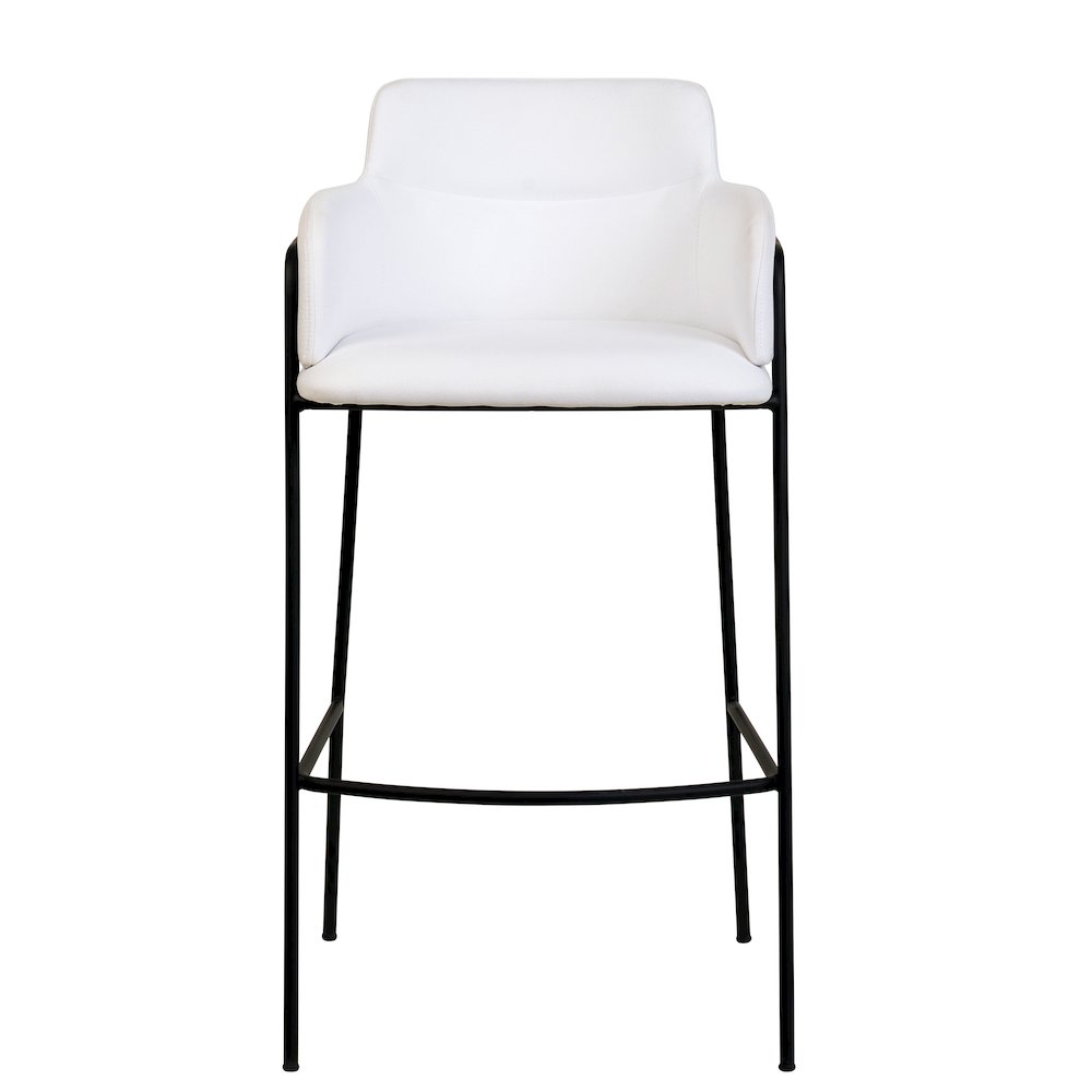 Axis Collection Modern Bar height Chair in White. Picture 9